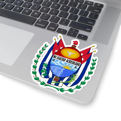 Coat of Santici Spíritus (Cuba) (Coat of Arms) STICKER Vinyl Kiss-Cut Decal - The Sticker Space