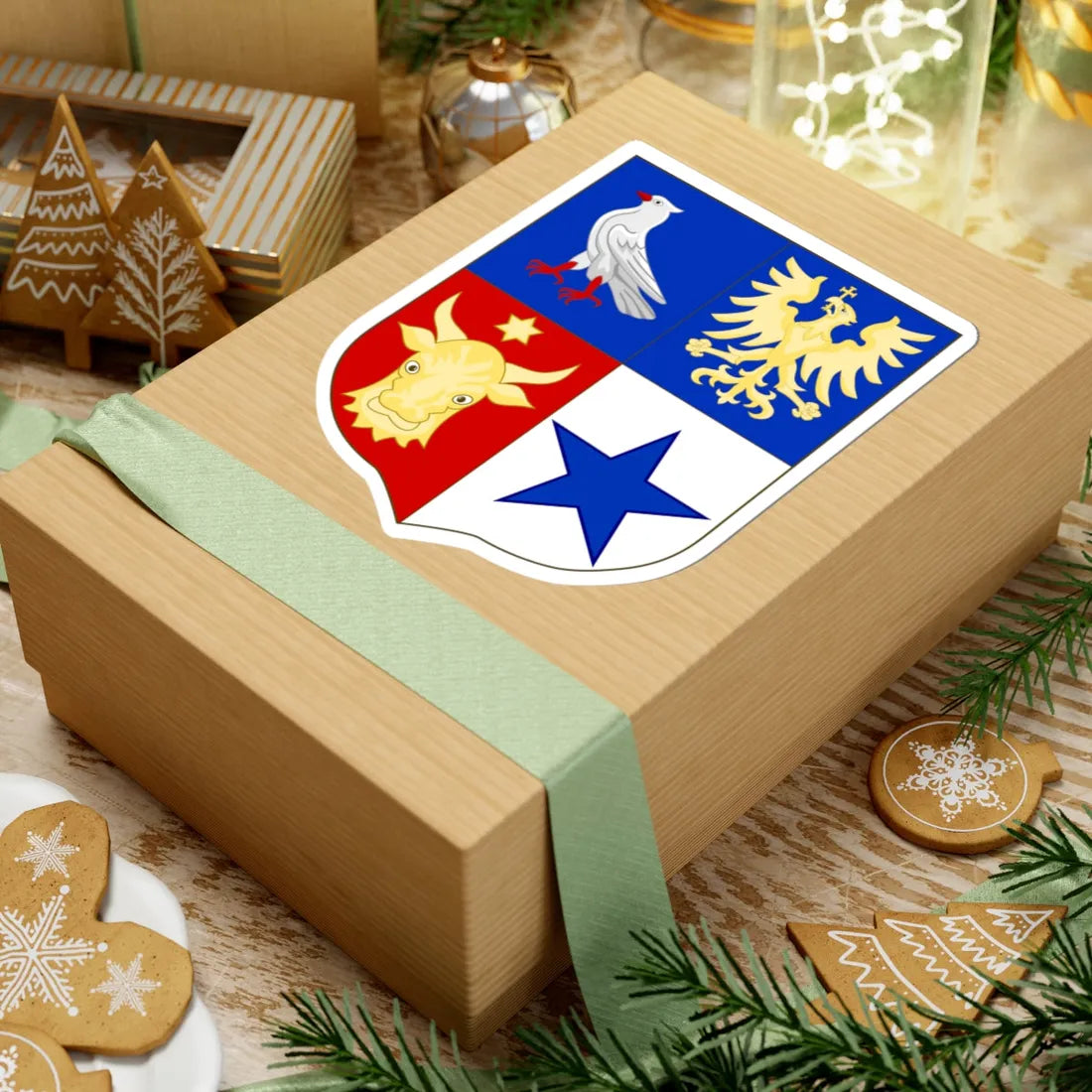 Coatf of Arms Soutzos (Algeria) (Coat of Arms) STICKER Vinyl Kiss-Cut Decal - The Sticker Space