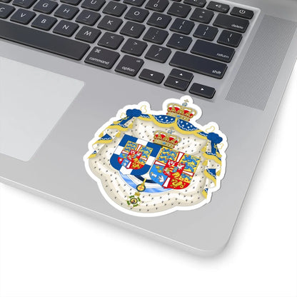 Coats of arms Anne-Marie de Danemark (Denmark) (Coat of Arms) STICKER Vinyl Kiss-Cut Decal - The Sticker Space
