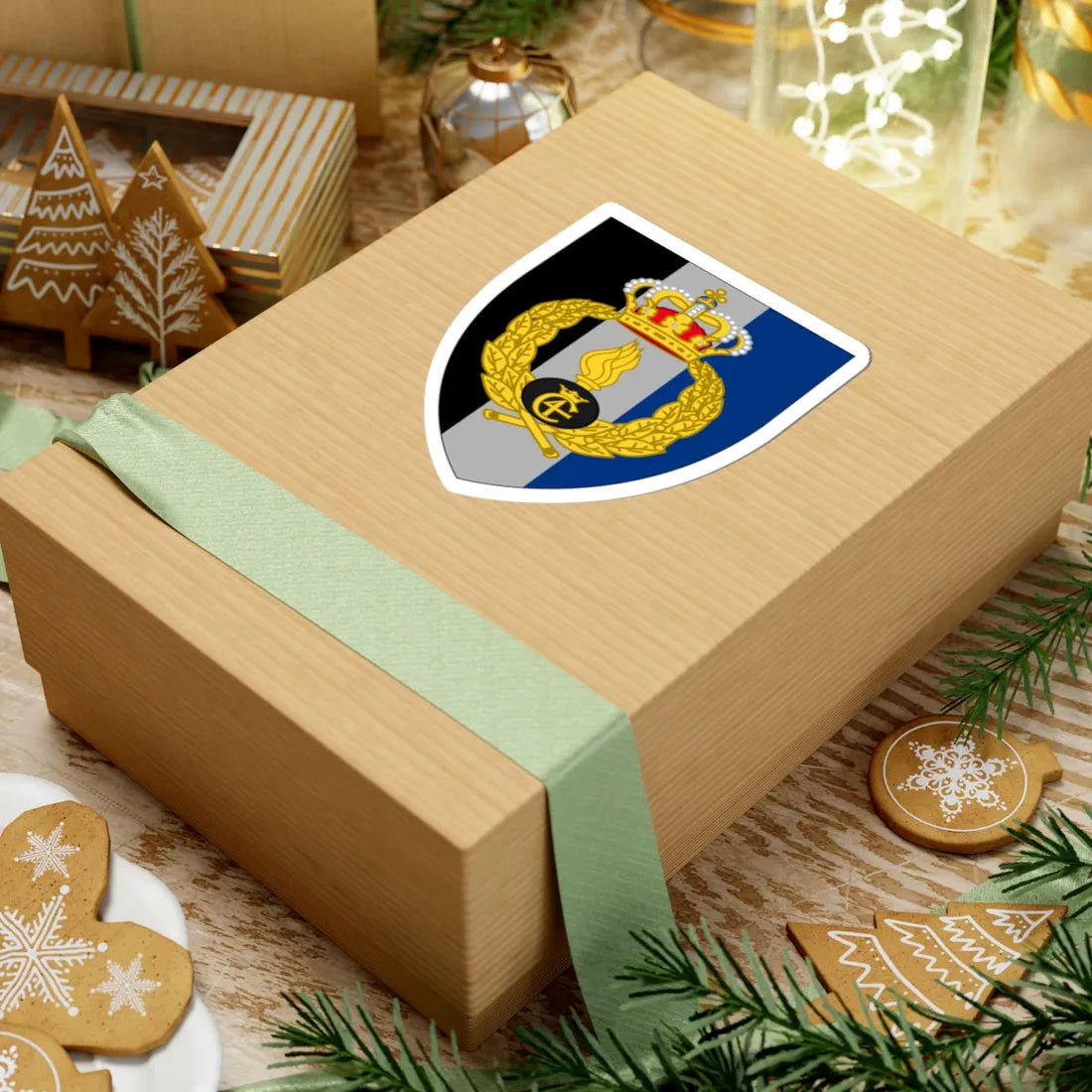 Coats of arms of HMAK (Denmark) (Coat of Arms) STICKER Vinyl Kiss-Cut Decal - The Sticker Space