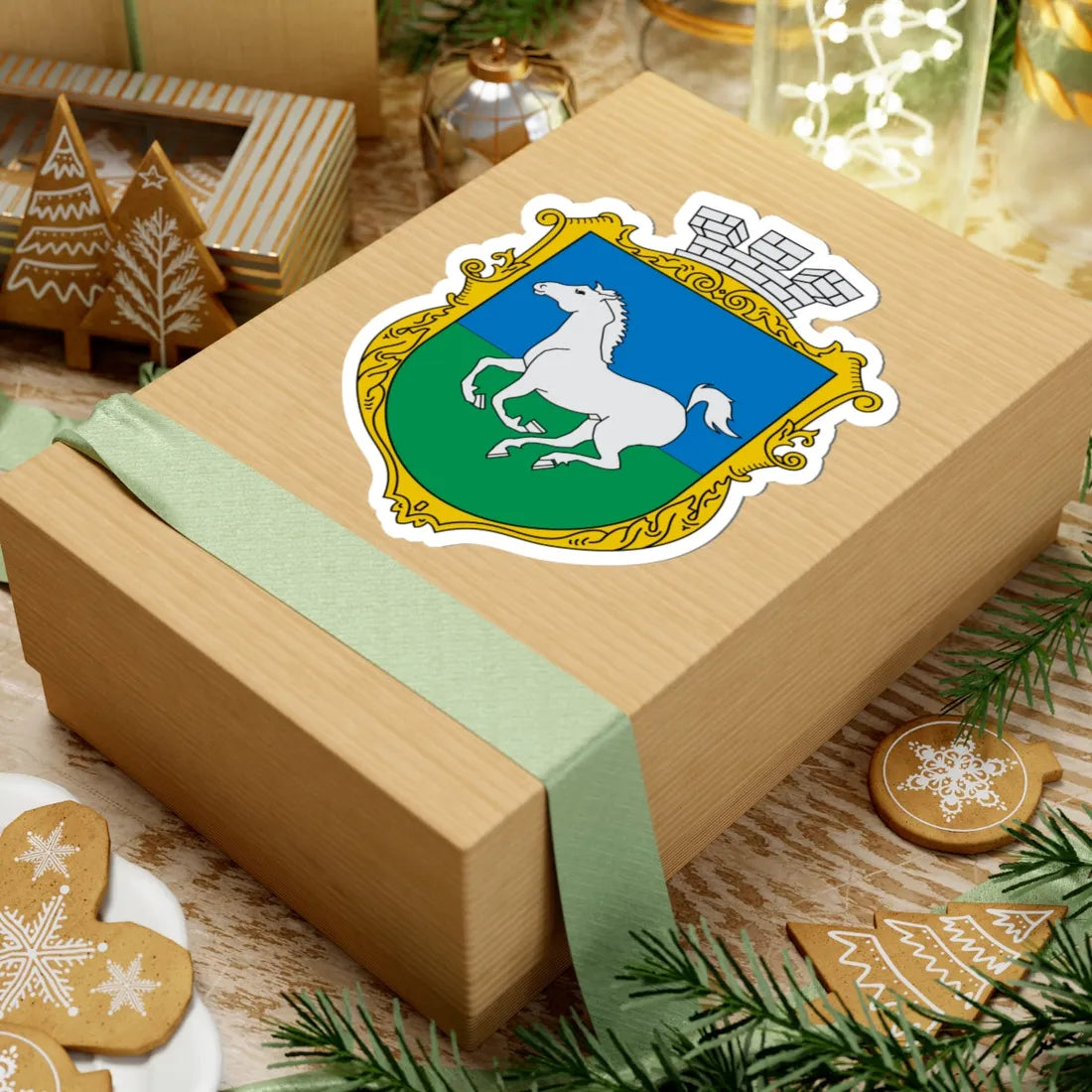 Coats of arms of Hulaypole (Spain) (Coat of Arms) STICKER Vinyl Kiss-Cut Decal - The Sticker Space