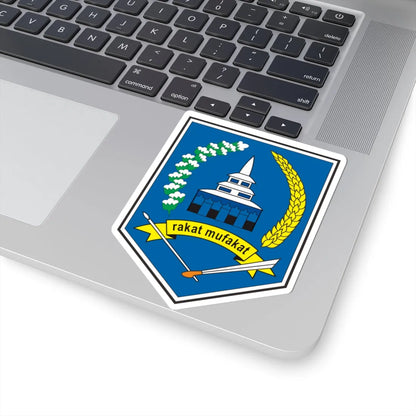 Coats of arms of Hulu Sungai Selatan Regency (Indonesia) (Coat of Arms) STICKER Vinyl Kiss-Cut Decal - The Sticker Space