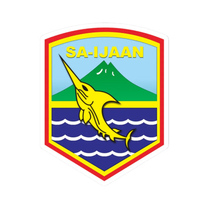 Coats of arms of Kotabaru Regency (Indonesia) (Coat of Arms) STICKER Vinyl Kiss-Cut Decal 2 Inch White - The Sticker Space