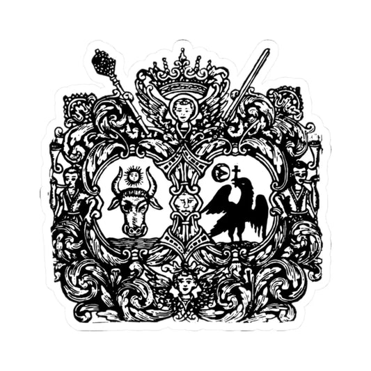 Coats of arms of Moldavia and Wallachia (Moldova) (Coat of Arms) STICKER Vinyl Kiss-Cut Decal 2 Inch White - The Sticker Space