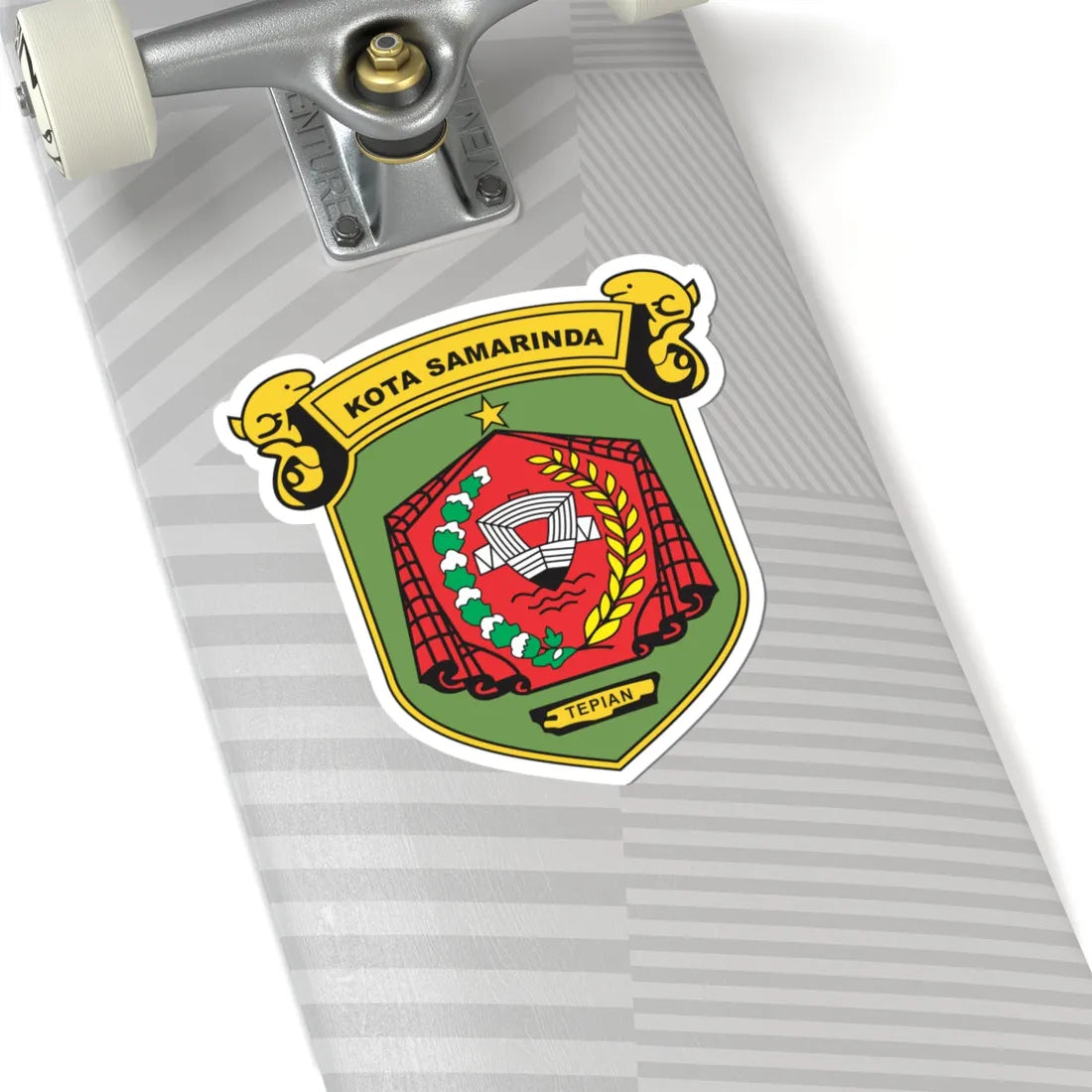 Coats of arms of Samarinda City (Indonesia) (Coat of Arms) STICKER Vinyl Kiss-Cut Decal - The Sticker Space