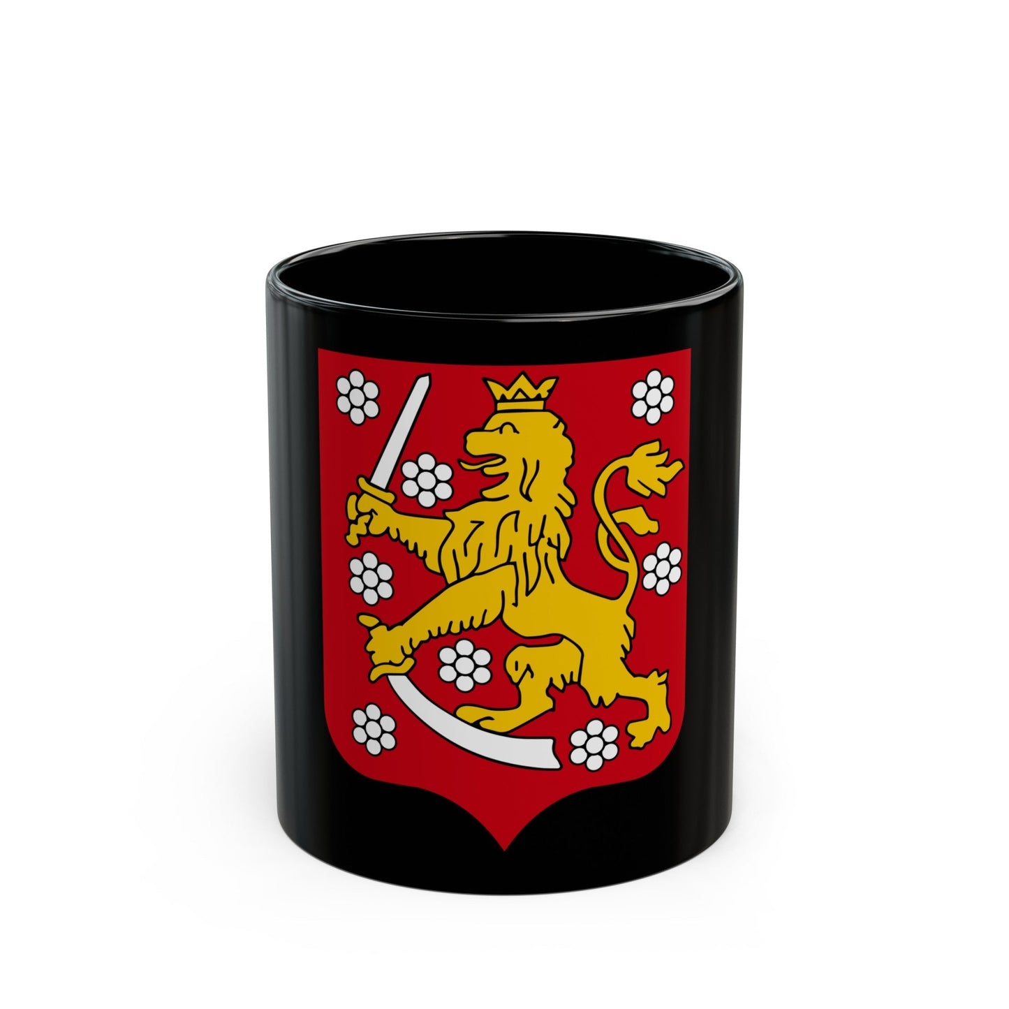 Coats of arms of the Grand Duchy of Finland - Black Coffee Mug-11oz-The Sticker Space