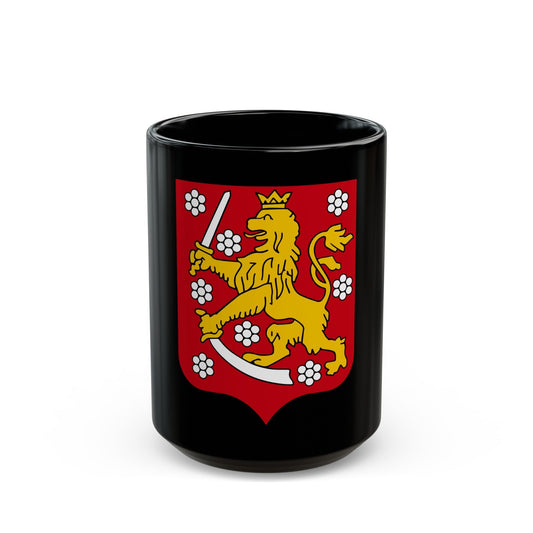 Coats of arms of the Grand Duchy of Finland - Black Coffee Mug-15oz-The Sticker Space