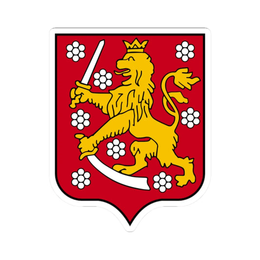 Coats of arms of the Grand Duchy of Finland (Finland) (Coat of Arms) STICKER Vinyl Kiss-Cut Decal 2 Inch White - The Sticker Space