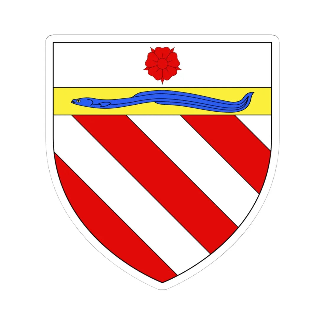 Coats of arms of the House of Orsini (Italy) (Coat of Arms) STICKER Vinyl Kiss-Cut Decal 4 Inch White - The Sticker Space