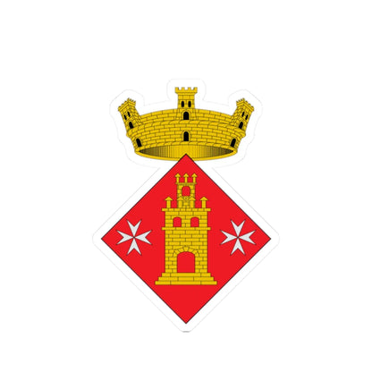 Coats of arms of Torrelameu (Spain) (Coat of Arms) STICKER Vinyl Kiss-Cut Decal 2 Inch White - The Sticker Space