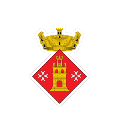 Coats of arms of Torrelameu (Spain) (Coat of Arms) STICKER Vinyl Kiss-Cut Decal 3 Inch White - The Sticker Space