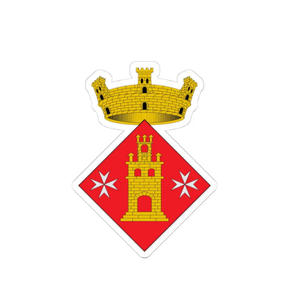 Coats of arms of Torrelameu (Spain) (Coat of Arms) STICKER Vinyl Kiss-Cut Decal 4 Inch White - The Sticker Space