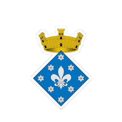 Coats of arms of Vallcebre (Spain) (Coat of Arms) STICKER Vinyl Kiss-Cut Decal 3 Inch White - The Sticker Space