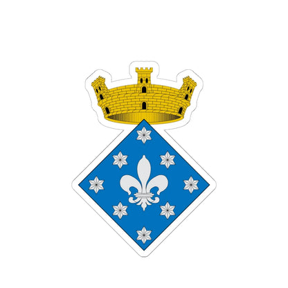Coats of arms of Vallcebre (Spain) (Coat of Arms) STICKER Vinyl Kiss-Cut Decal 6 Inch White - The Sticker Space