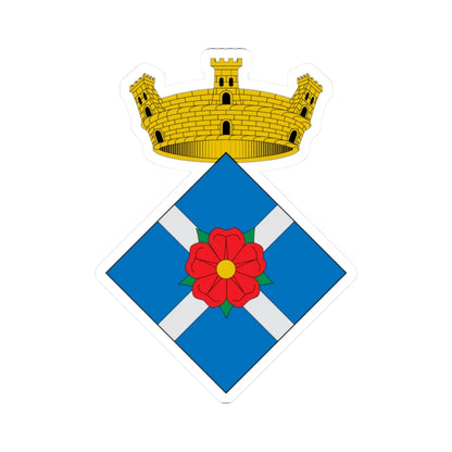 Coats of arms of Vilanova de lAguda (Spain) (Coat of Arms) STICKER Vinyl Kiss-Cut Decal 2 Inch White - The Sticker Space