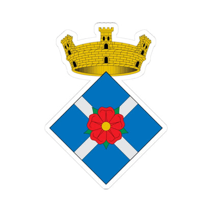 Coats of arms of Vilanova de lAguda (Spain) (Coat of Arms) STICKER Vinyl Kiss-Cut Decal 3 Inch White - The Sticker Space