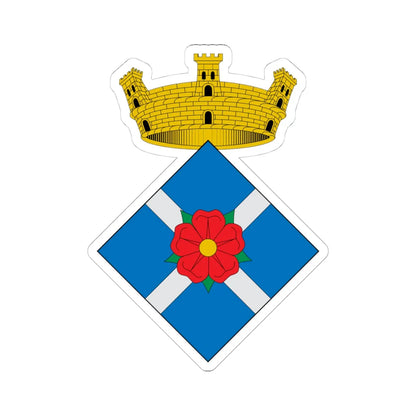 Coats of arms of Vilanova de lAguda (Spain) (Coat of Arms) STICKER Vinyl Kiss-Cut Decal 4 Inch White - The Sticker Space