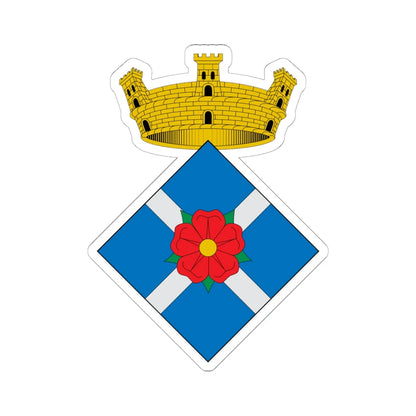 Coats of arms of Vilanova de lAguda (Spain) (Coat of Arms) STICKER Vinyl Kiss-Cut Decal 6 Inch White - The Sticker Space