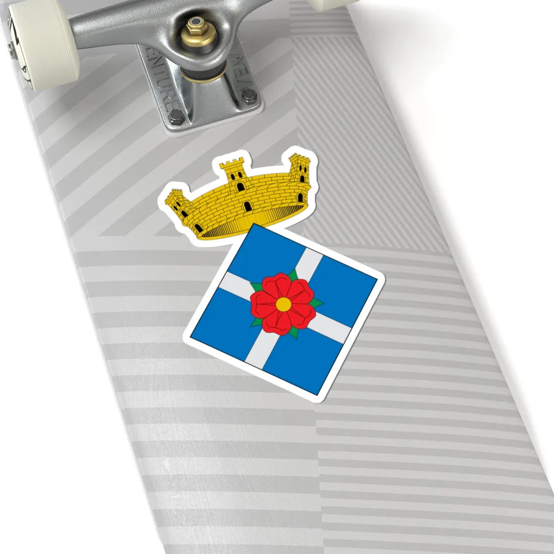 Coats of arms of Vilanova de lAguda (Spain) (Coat of Arms) STICKER Vinyl Kiss-Cut Decal - The Sticker Space