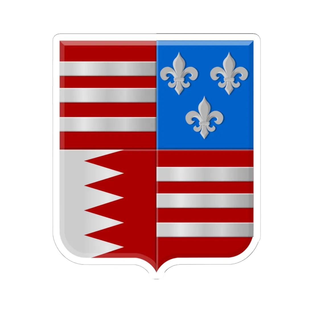 Cobbenbosch wapen (Belgium) (Coat of Arms) STICKER Vinyl Kiss-Cut Decal 6 Inch White - The Sticker Space