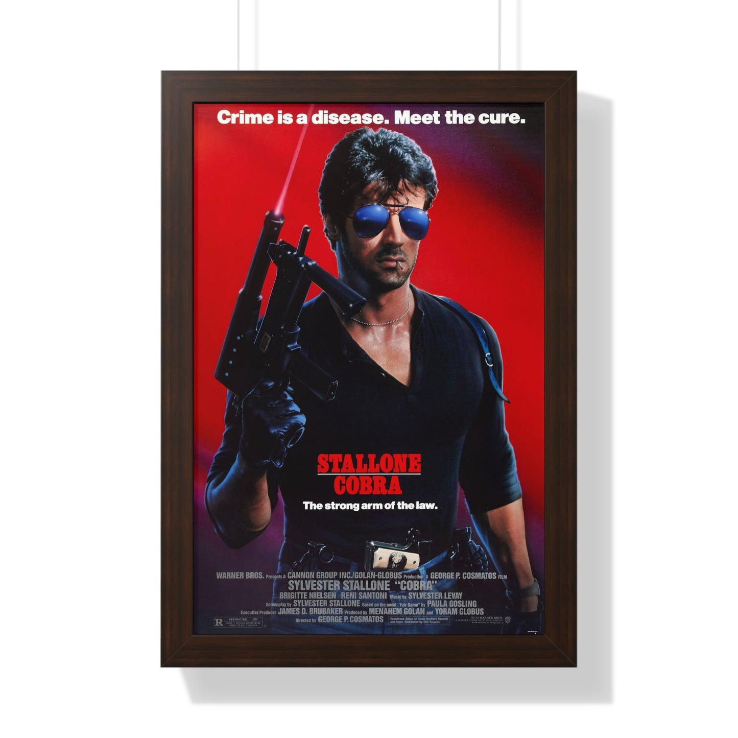 COBRA 1986 - Framed Movie Poster-16″ x 24″-The Sticker Space