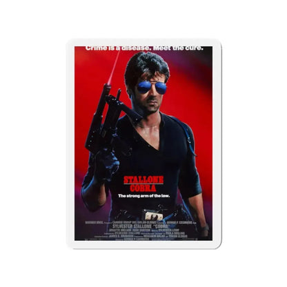 COBRA 1986 Movie Poster - Refrigerator Magnet 2 Inch - The Sticker Space