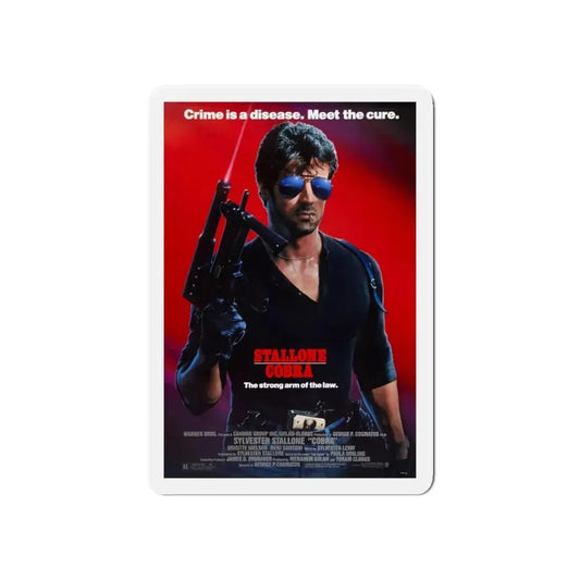 COBRA 1986 Movie Poster - Refrigerator Magnet 6 Inch - The Sticker Space