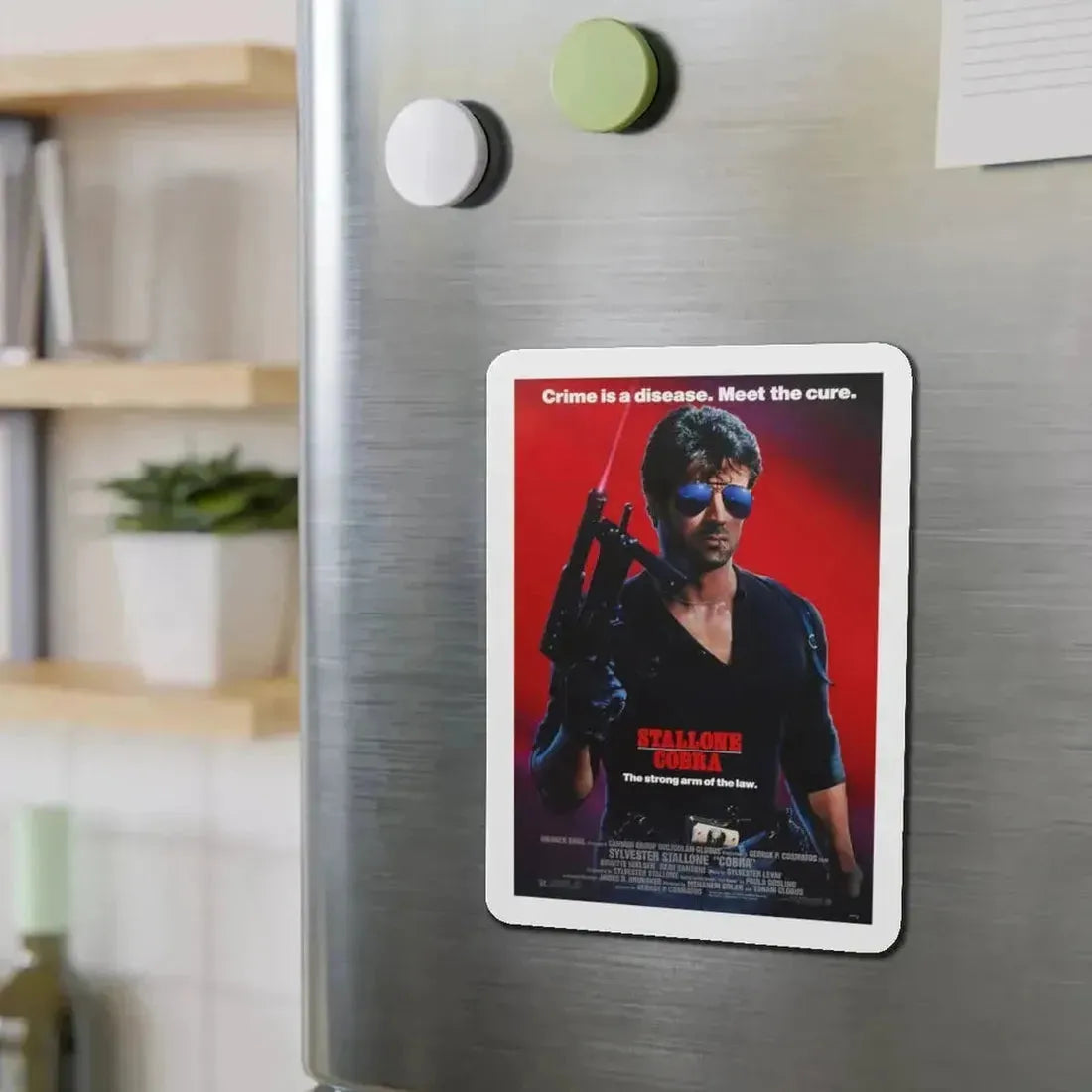 COBRA 1986 Movie Poster - Refrigerator Magnet - The Sticker Space