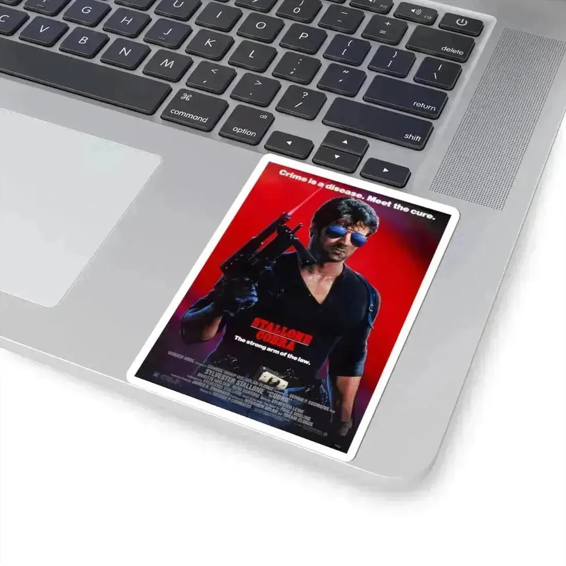 COBRA 1986 Movie Poster - STICKER Vinyl Kiss-Cut Decal - The Sticker Space