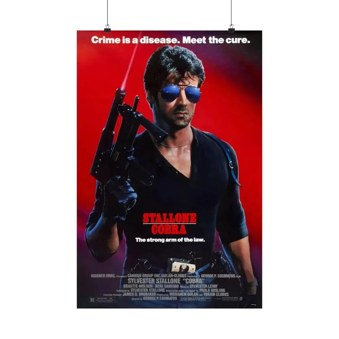 COBRA 1986 - Paper Movie Poster 20″ x 30″ Matte - The Sticker Space