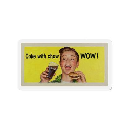 Coca-Cola advertising illustration (Magazine Illustration) Refrigerator Magnet-3" x 3"-The Sticker Space