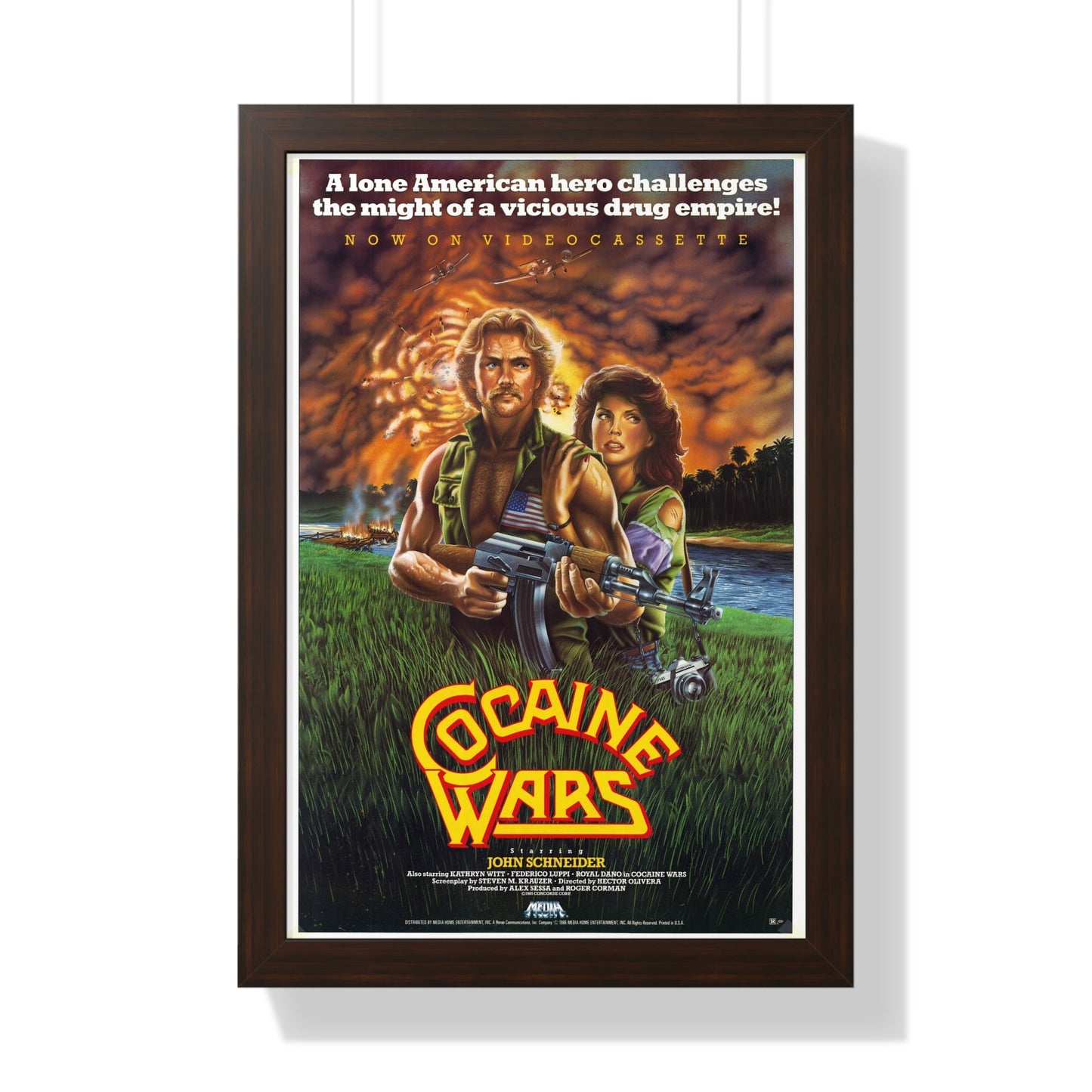 COCAINE WARS 1985 - Framed Movie Poster-16″ x 24″-The Sticker Space