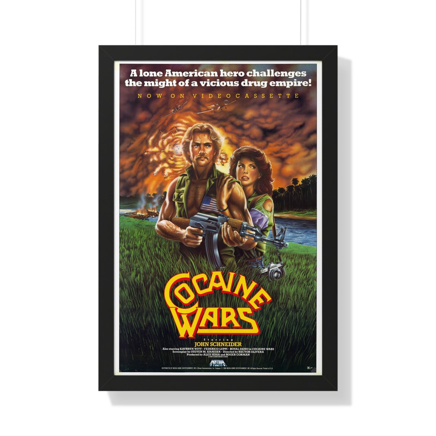 COCAINE WARS 1985 - Framed Movie Poster-20" x 30"-The Sticker Space