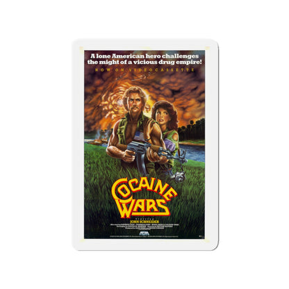 COCAINE WARS 1985 Movie Poster - Die-Cut Magnet-3" x 3"-The Sticker Space