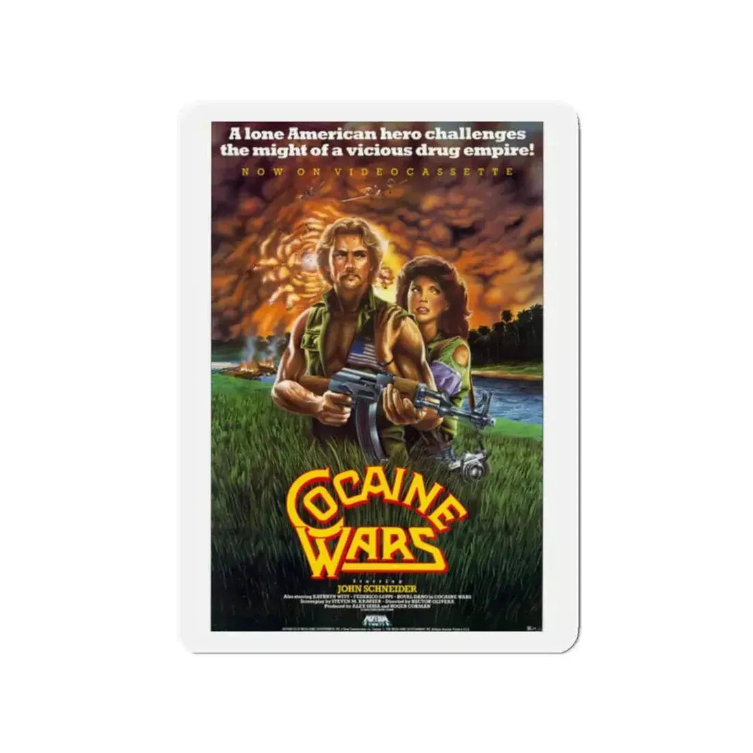 COCAINE WARS 1985 Movie Poster - Refrigerator Magnet - The Sticker Space