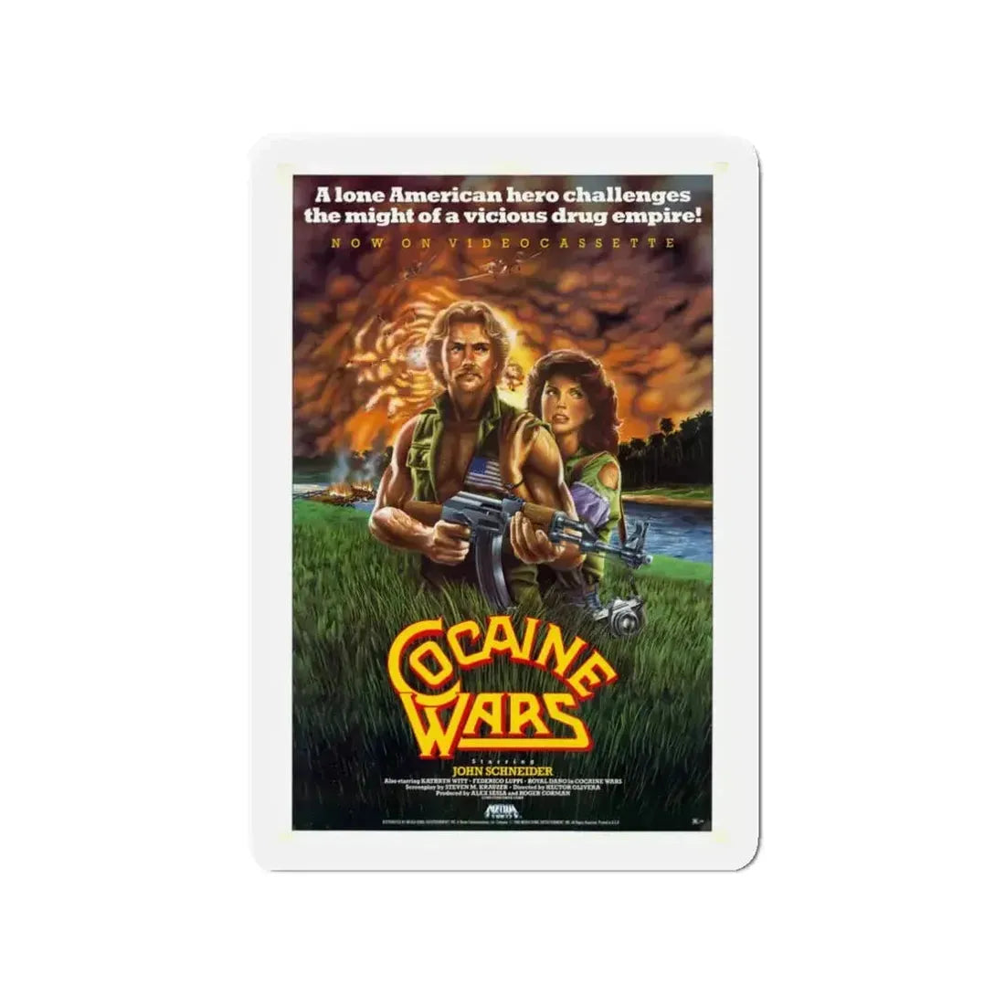 COCAINE WARS 1985 Movie Poster - Refrigerator Magnet - The Sticker Space