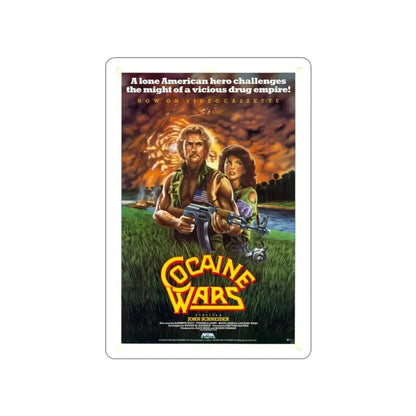 COCAINE WARS 1985 Movie Poster STICKER Vinyl Die-Cut Decal - The Sticker Space