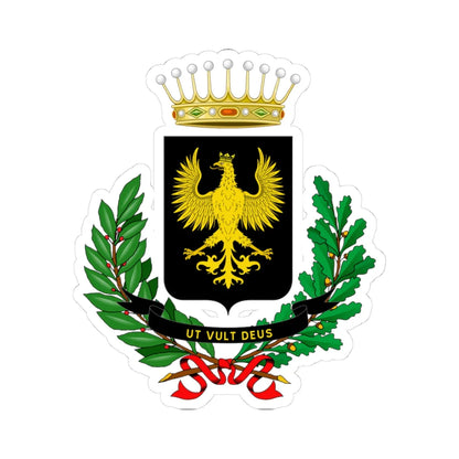 Cocconato-Stemma (Italy) (Coat of Arms) STICKER Vinyl Kiss-Cut Decal 3 Inch White - The Sticker Space