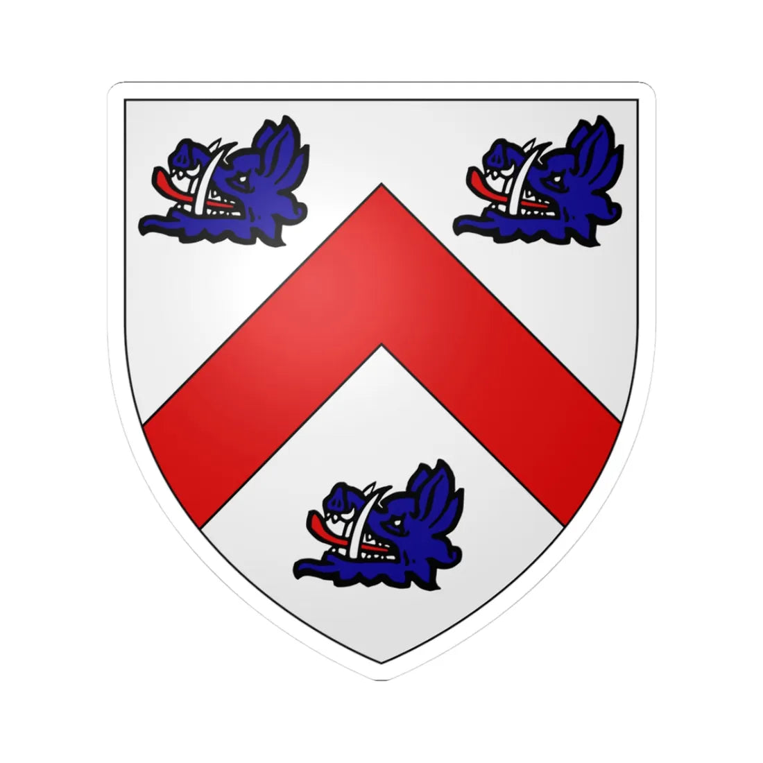 Cochrane arms (Scotland) (Coat of Arms) STICKER Vinyl Kiss-Cut Decal 3 Inch White - The Sticker Space