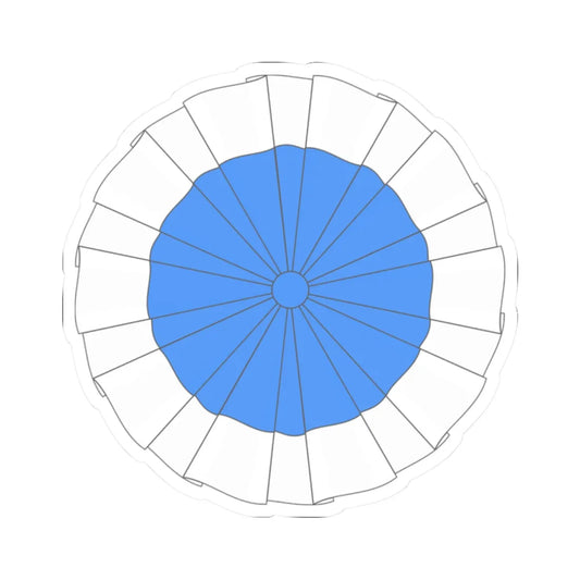 Cockade of Greece 1833 (Greece) (Coat of Arms) STICKER Vinyl Kiss-Cut Decal 2 Inch White - The Sticker Space