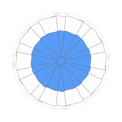 Cockade of Greece 1833 (Greece) (Coat of Arms) STICKER Vinyl Kiss-Cut Decal 3 Inch White - The Sticker Space