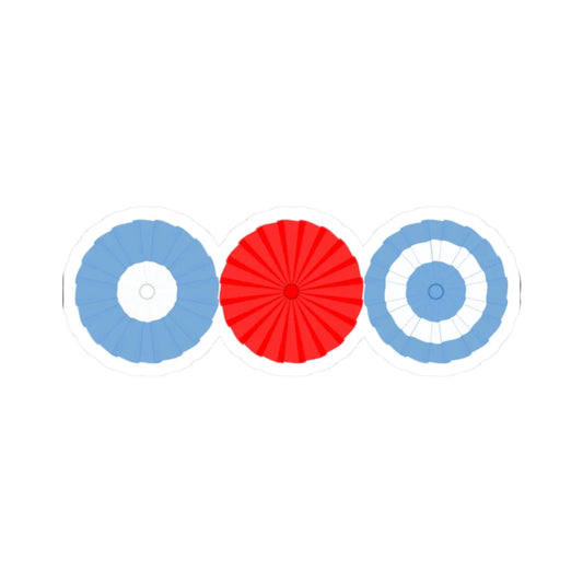 Cockades of Argentina (Argentina) (Coat of Arms) STICKER Vinyl Kiss-Cut Decal 2 Inch White - The Sticker Space