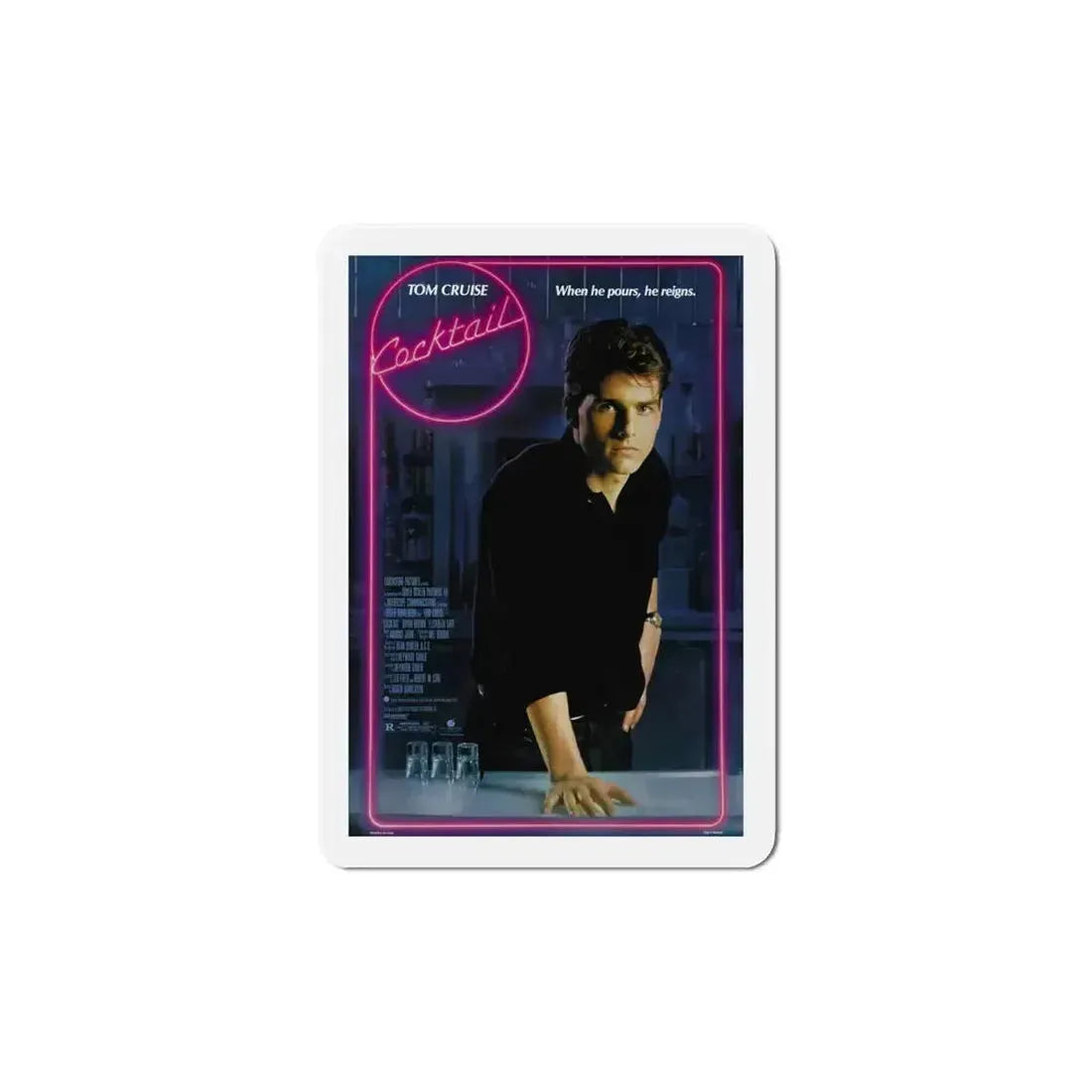 Cocktail 1988 Movie Poster Refrigerator Magnet - The Sticker Space