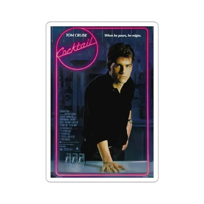 Cocktail 1988 Movie Poster STICKER Vinyl Die-Cut Decal 3 Inch - The Sticker Space