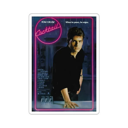 Cocktail 1988 Movie Poster STICKER Vinyl Die-Cut Decal - The Sticker Space