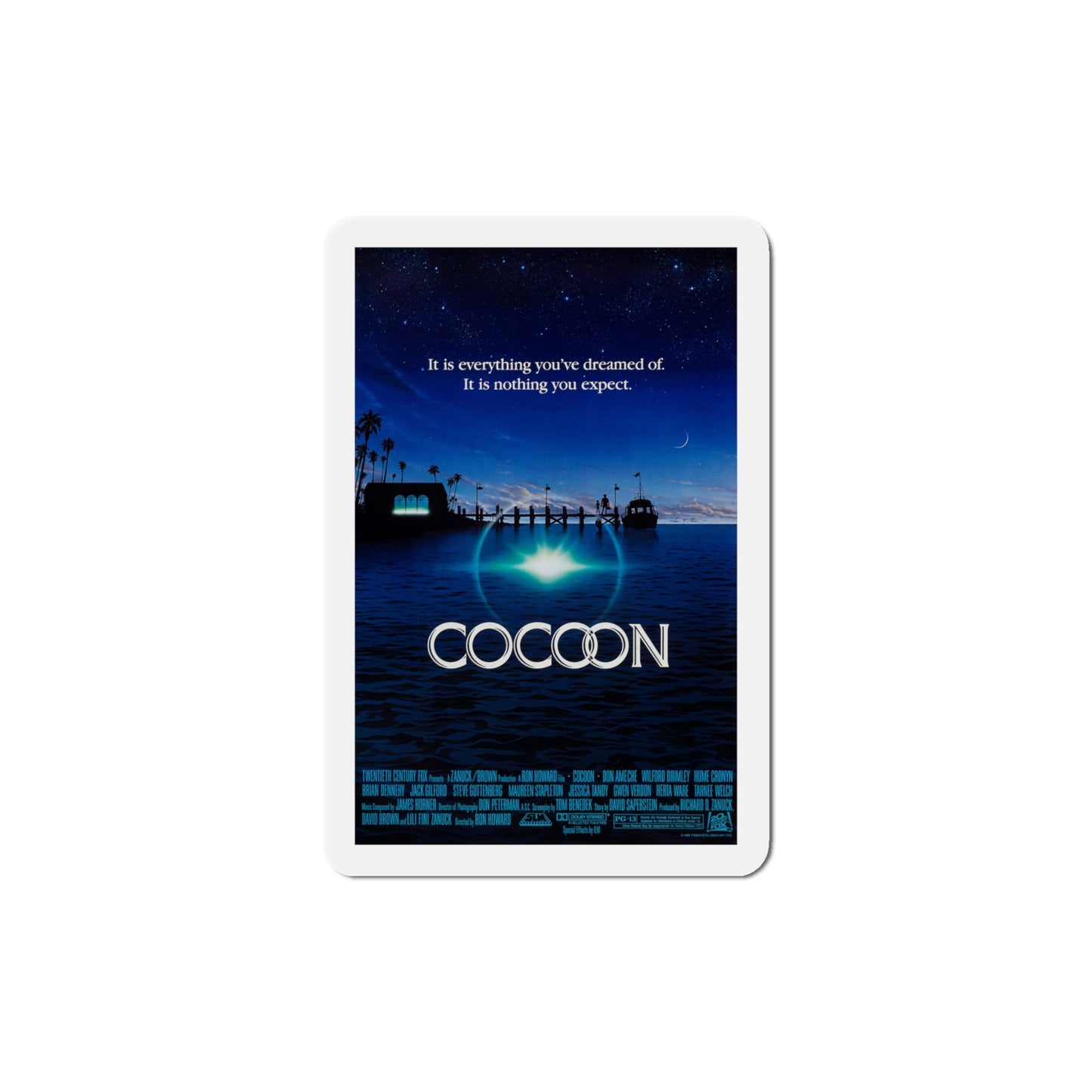 Cocoon 1985 Movie Poster Die-Cut Magnet-4" x 4"-The Sticker Space