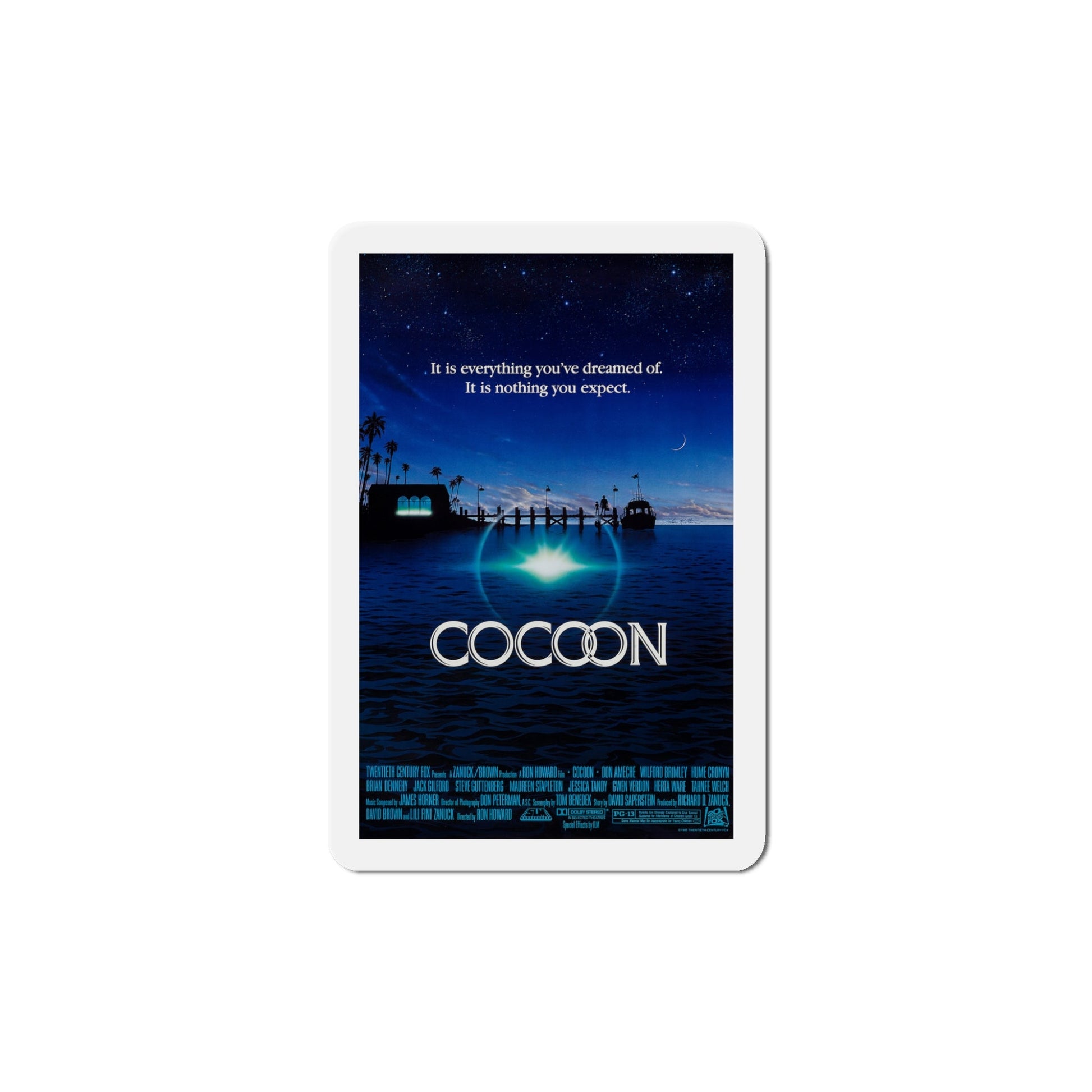 Cocoon 1985 Movie Poster Die-Cut Magnet-5" x 5"-The Sticker Space