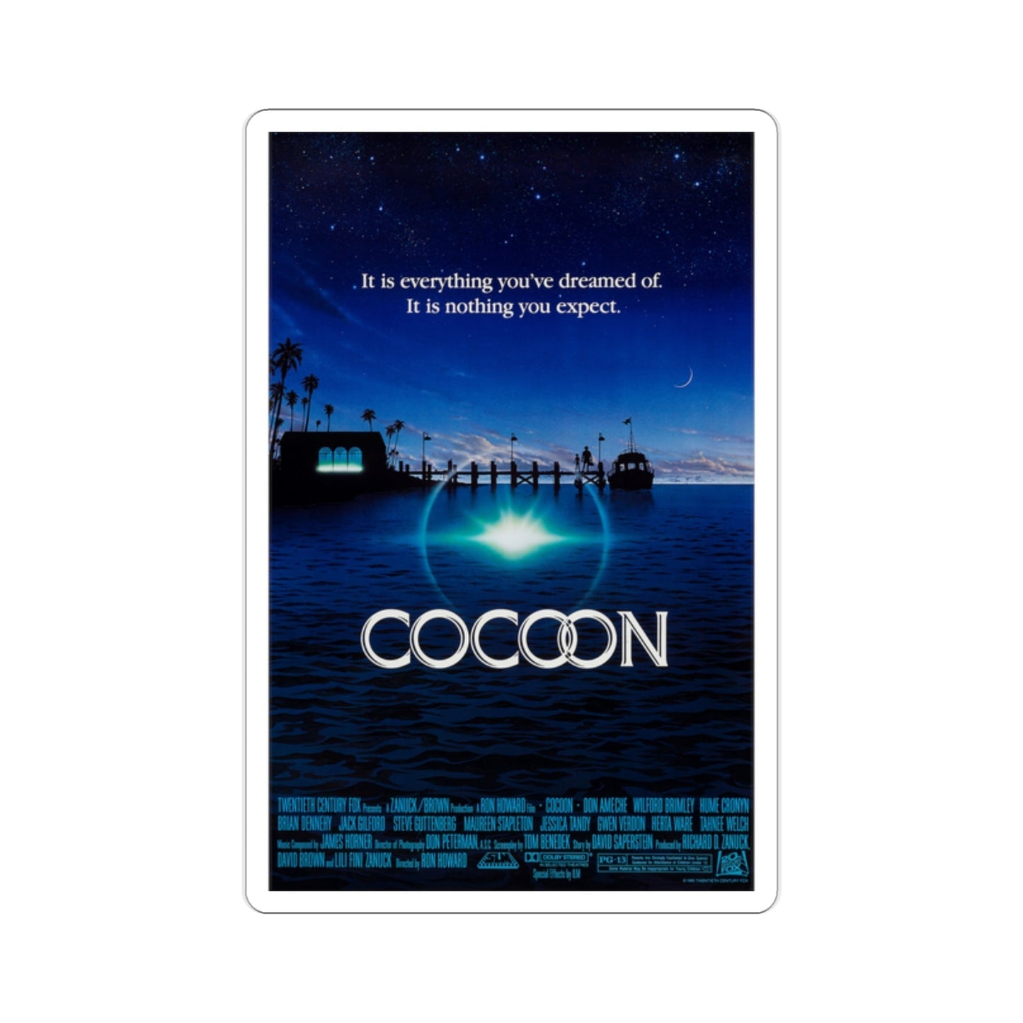 Cocoon 1985 Movie Poster STICKER Vinyl Die-Cut Decal-2 Inch-The Sticker Space