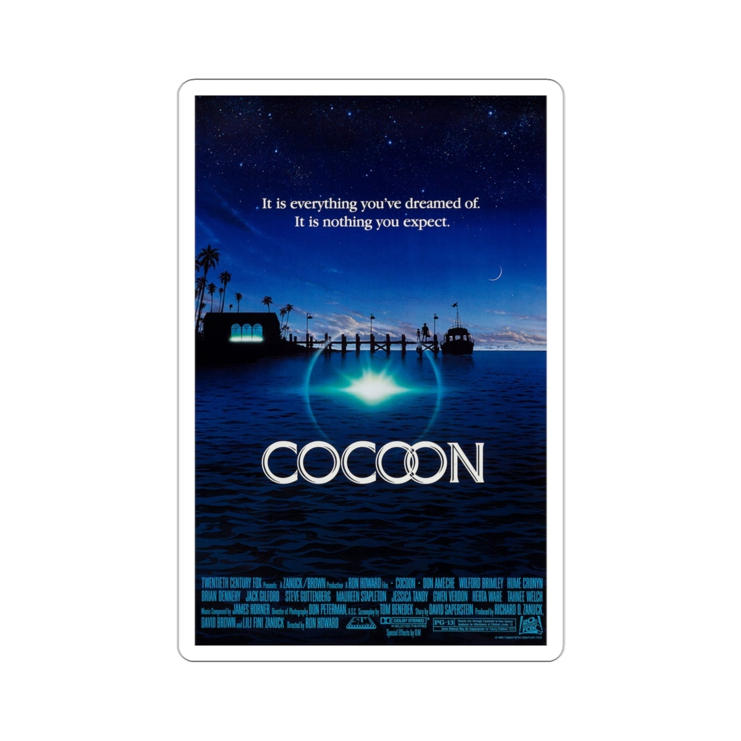 Cocoon 1985 Movie Poster STICKER Vinyl Die-Cut Decal-3 Inch-The Sticker Space