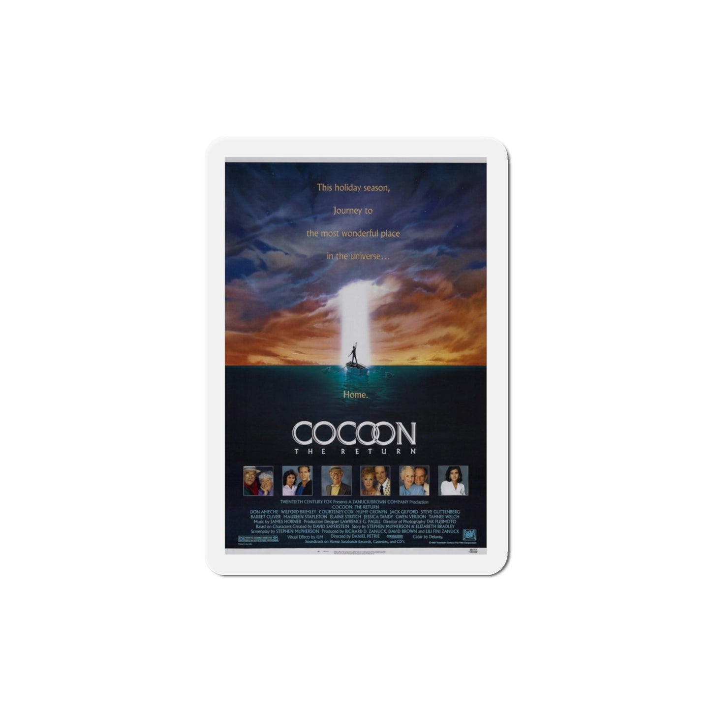 Cocoon The Return 1988 Movie Poster Die-Cut Magnet-3" x 3"-The Sticker Space